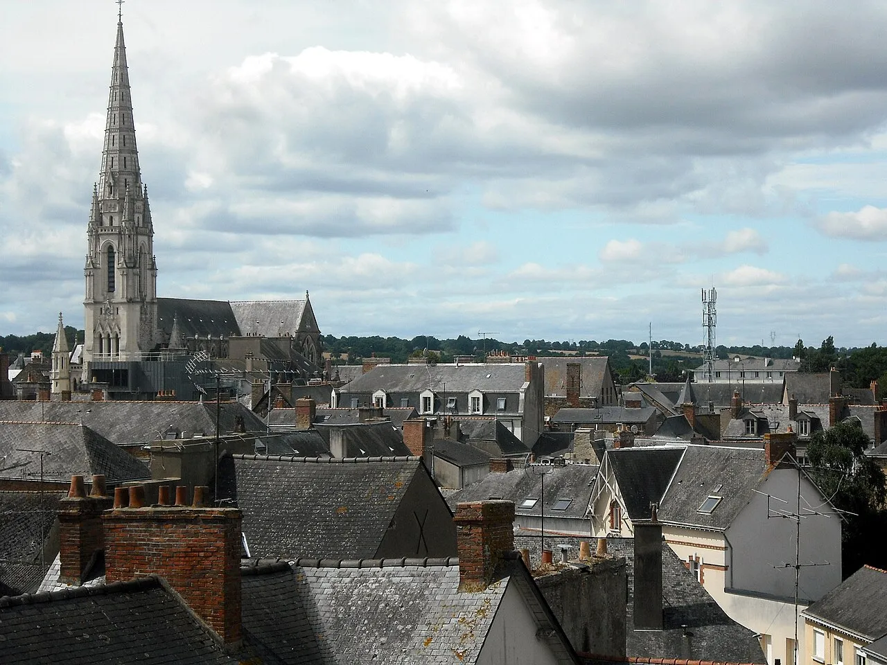 Toits du centre de Châteaubriant