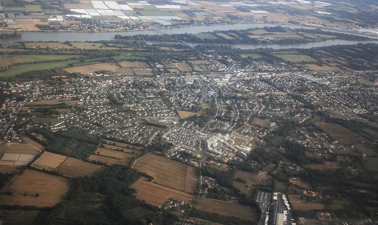 Vue aérienne de Thouaré-sur-Loire